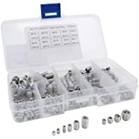 Mcbazel 300pcs M3 M4 M5 M6 M8 304 Stainless Steel Allen Head Socket Grub Screws Set